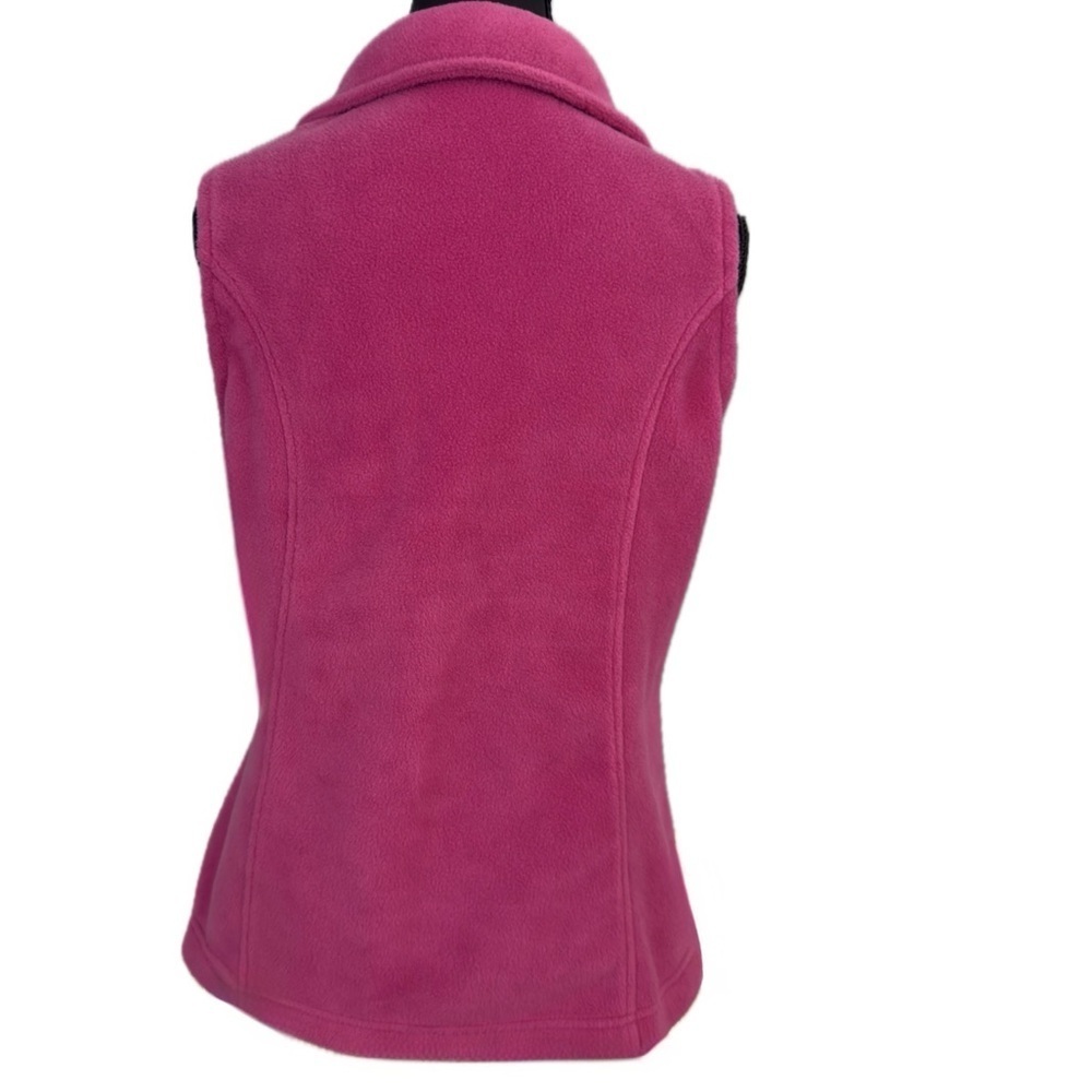 Columbia Benton Springs Fleece Vest Jacket Full Zip Sz Small Pink Bust 36.75” - Picture 8 of 8
